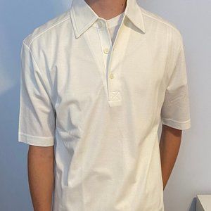 Pal Zileri White Short Sleeve Polo Shirt